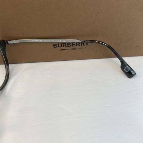 New Authentic EVEGLASSES CHARCOAL CHECK / CLEAR LENS Burberry OBE2377 - Picture 5 of 14